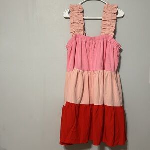 Entro sleeveless multicolor dress Large